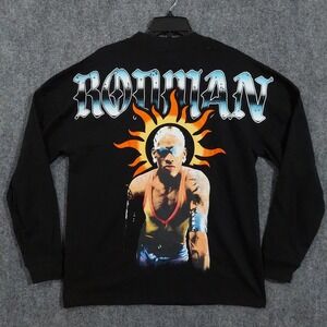 Rodman Sweatshirt Mens Medium‎ Black Dennis Rodman Sun Graphic Pullover Crewneck